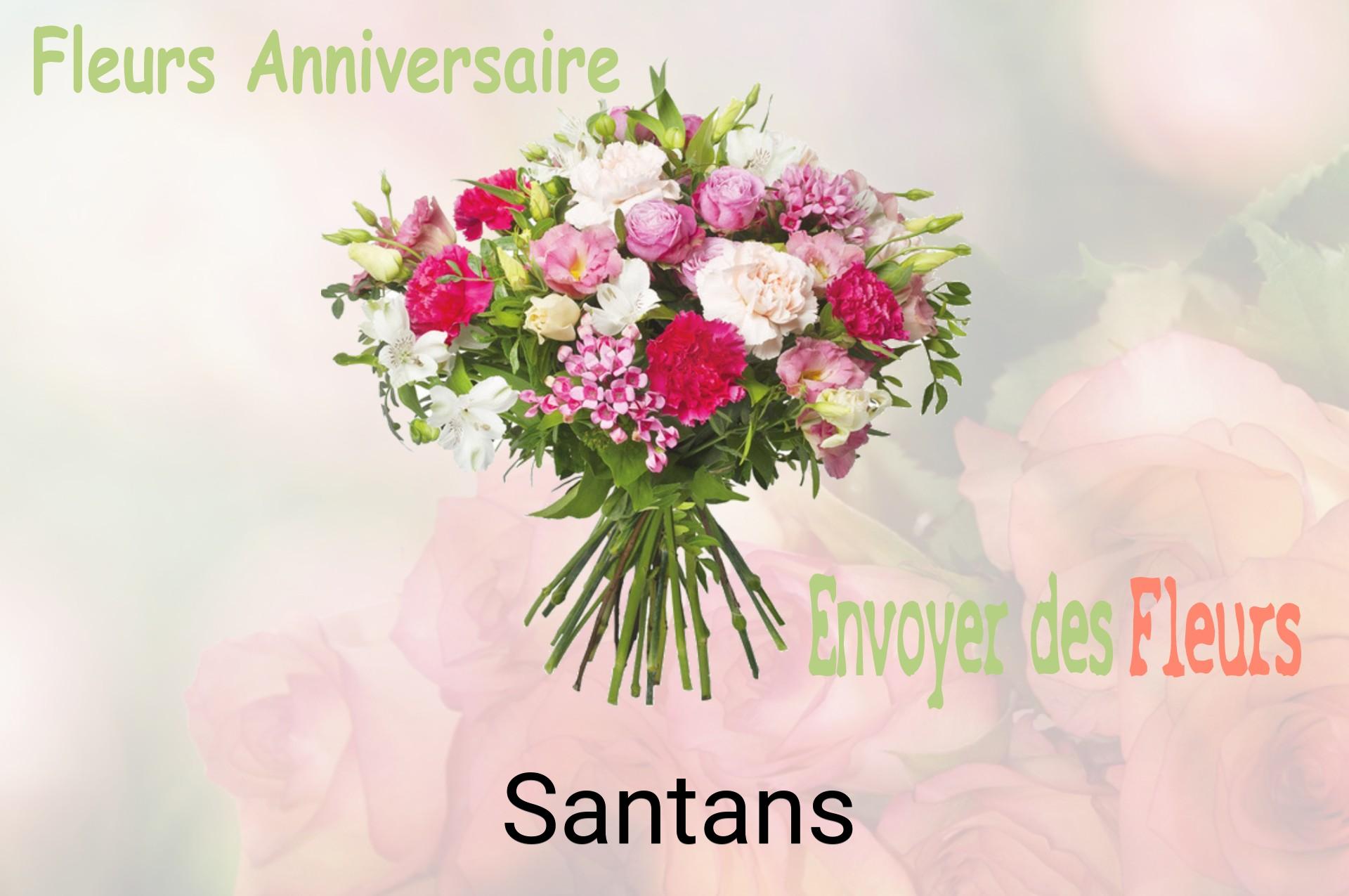 Bouquet de fleurs d’anniversaire livré à Santans